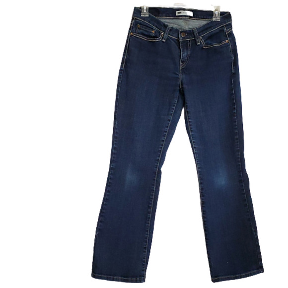 Levi's 529 Curvy Boot Cut Jeans Denim Dark Wash Size 8 30x27.5 - Picture 2 of 10